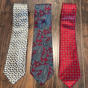 TRIO!  Tie rack men’s neck ties. All excellent condition. Smoke free.